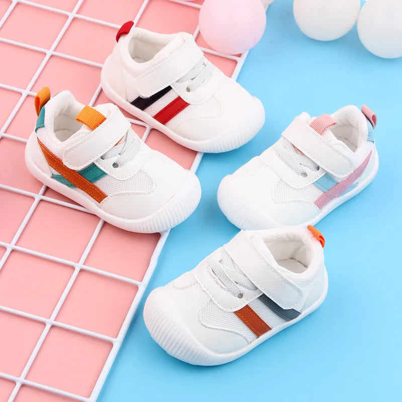 Baby Toddler Shoes (0–3 Years) – Soft Bottom Non-Slip Breathable Sneakers