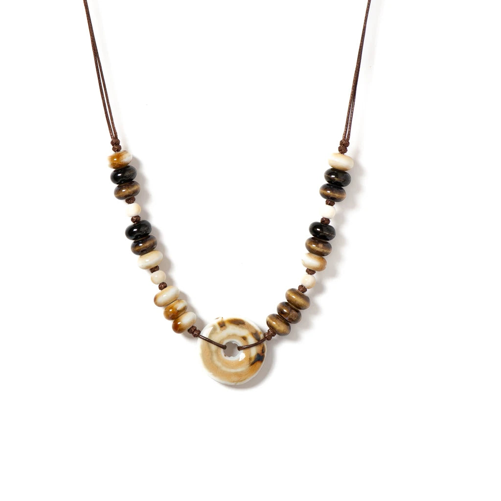 Handmade Ceramic Necklace for Men