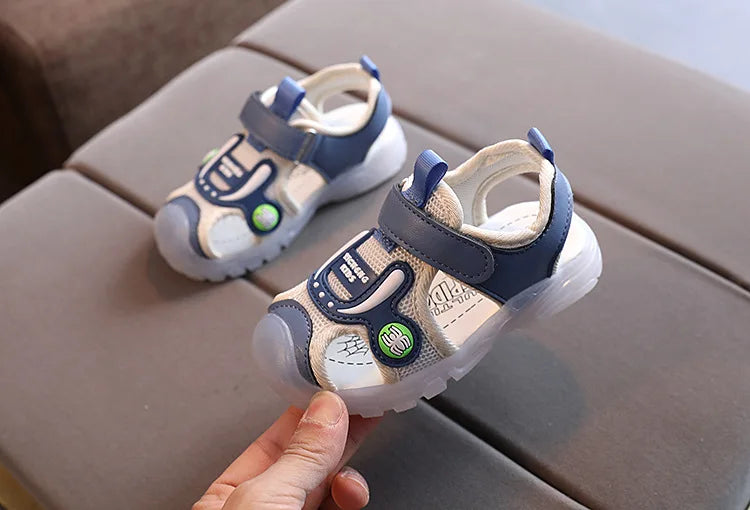 Toddler LED Sandals – Soft Sole Cartoon Summer Shoes