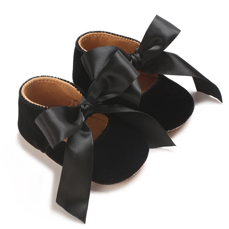 Baby Girls’ First-Step Shoes – Non-Slip Soft Sole Princess Sneakers