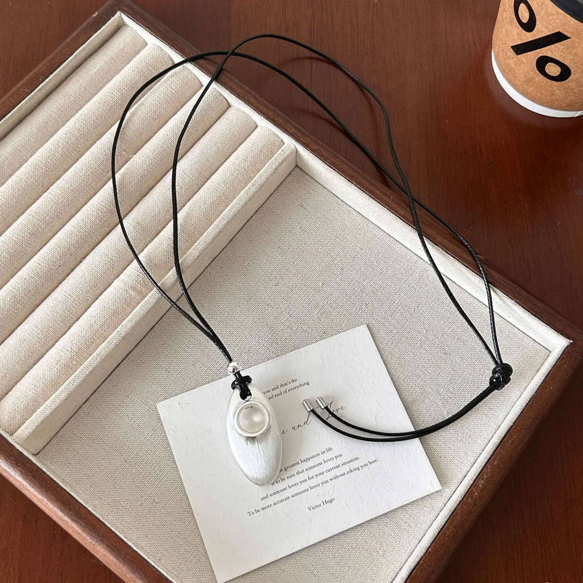Enamel Water Drop Necklace