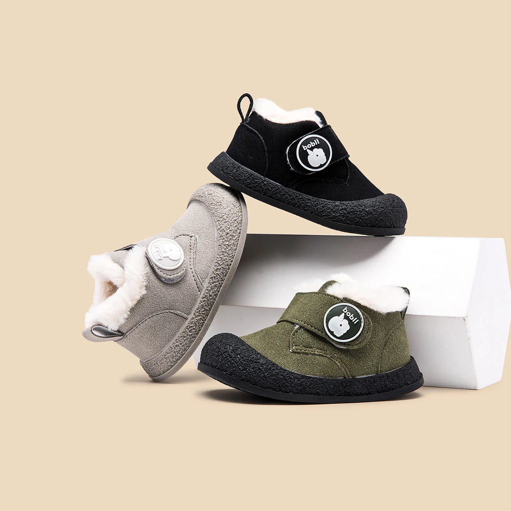 Baby Winter First-Step Shoes (0–3Y) – Fleece-Lined Outdoor Toddler Shoes