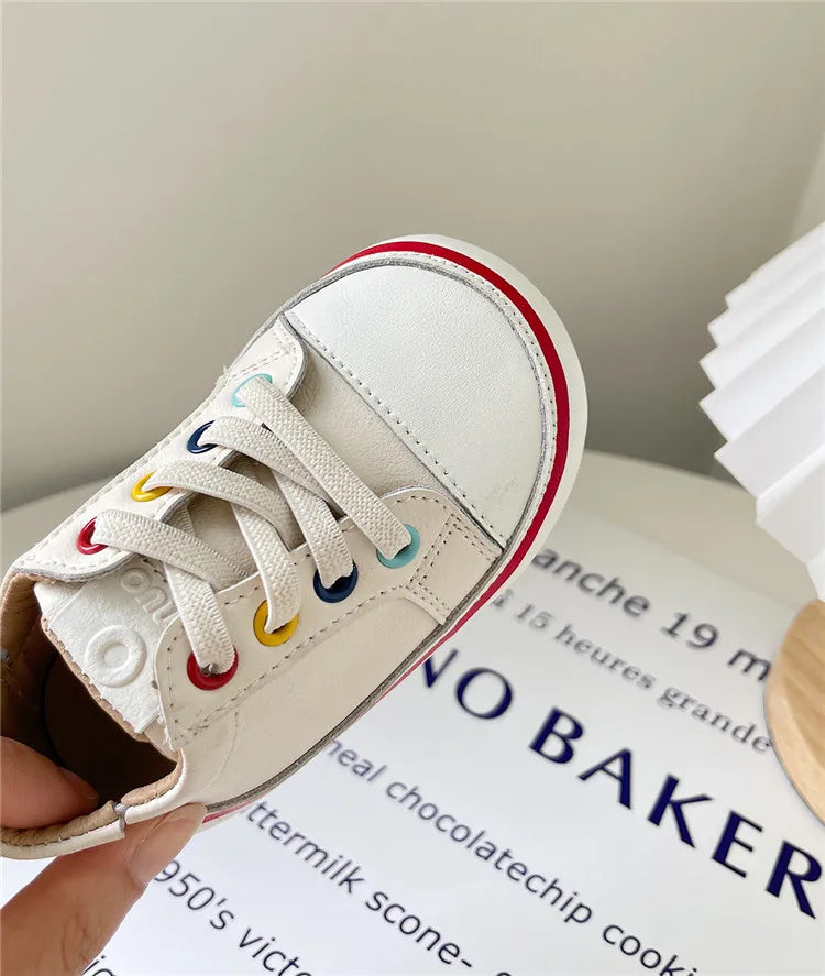 Baby Spring/Autumn Leather Sneakers  – Soft Sole Toddler Shoes