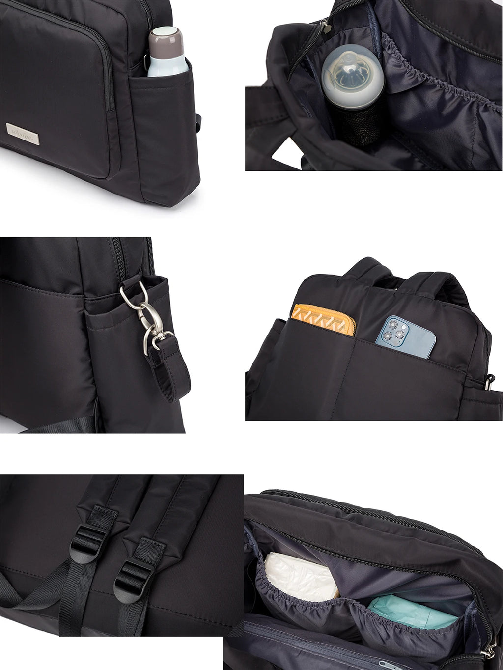 Fashion Mommy Diaper Backpack – Large Capacity, Waterproof, Multi-Functional Nappy Bag for Travel