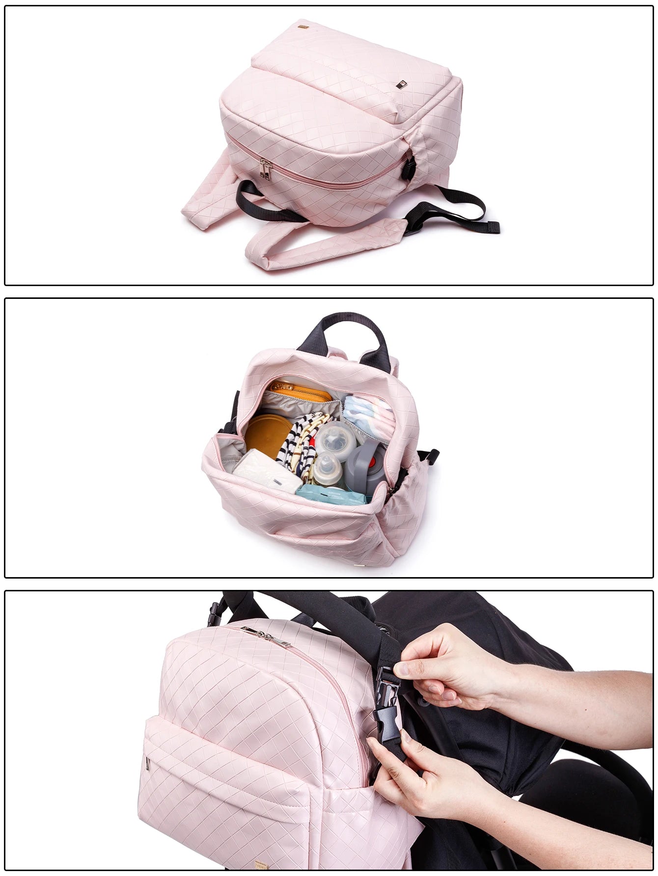 Waterproof Diaper Backpack for Newborns – Lightweight & Portable Mommy Bag
