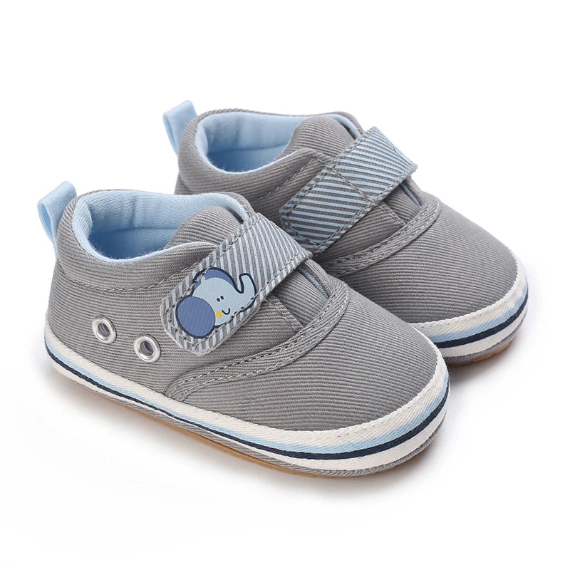 Baby First-Step Shoes (0–18M) – Soft Sole Non-Slip PU Leather Sneakers