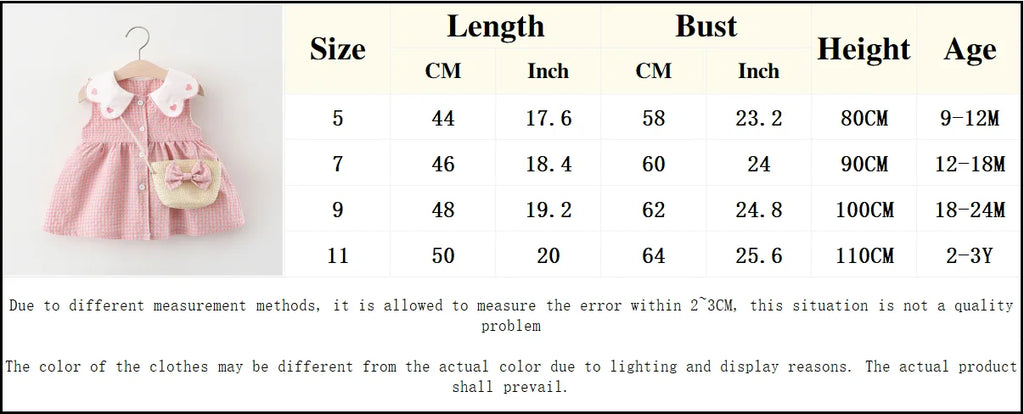 2-Piece Girl Infant Cotton Dress