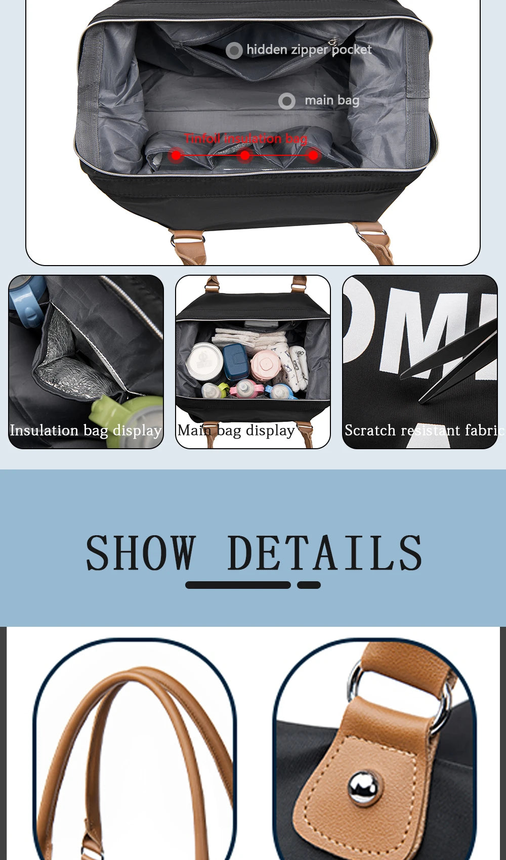 Multifunctional Mom & Baby Diaper Backpack
