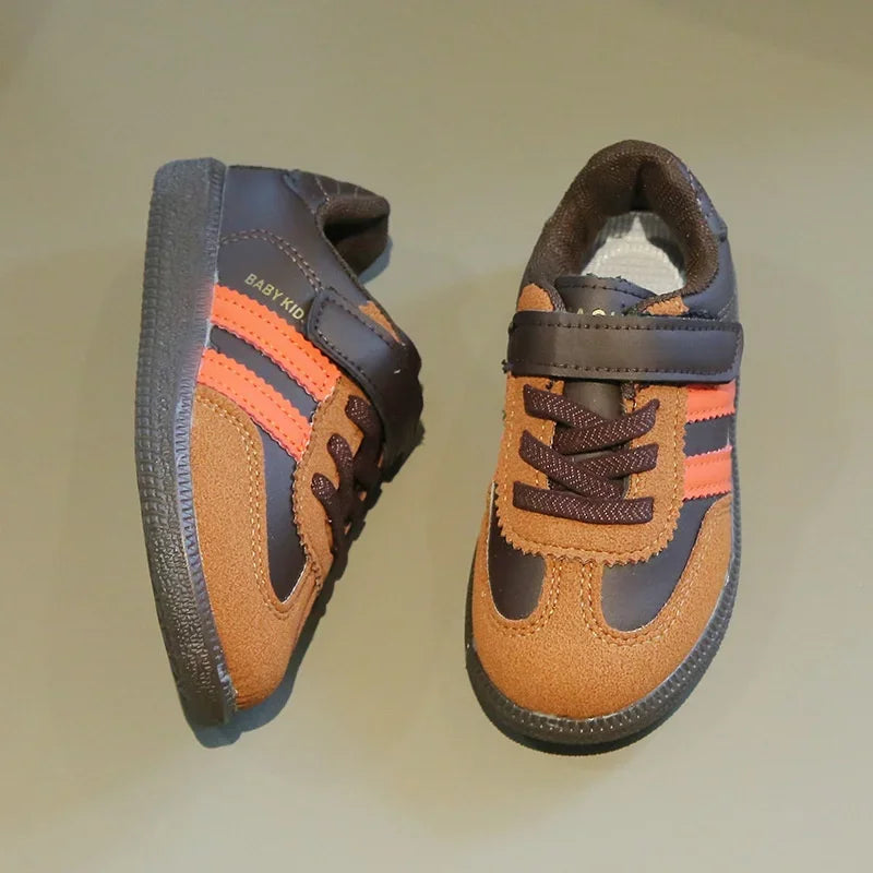 Kids’ Sneakers – Soft-Soled, Hook & Loop Casual Shoes