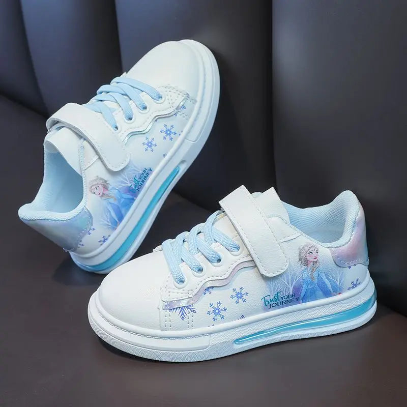 Disney Elsa Frozen Girls’ White Flats – Waterproof Shoes