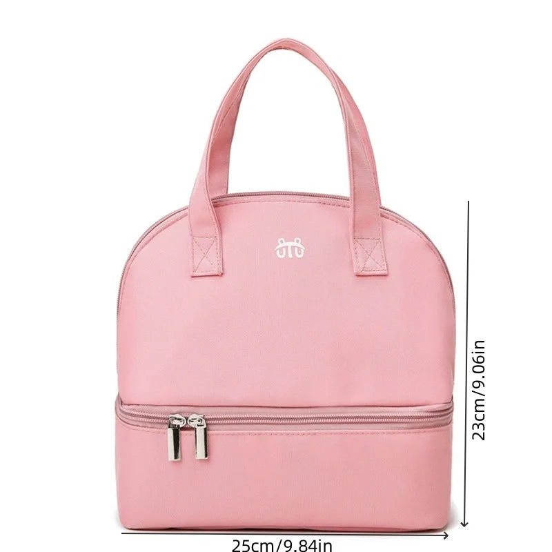 Fashion Mommy Bag – Insulated, Large Capacity, Portable for Travel & Picnic