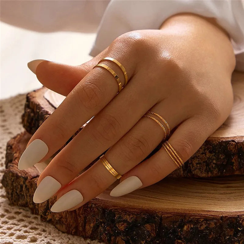 Heart Geometric Gold Butterfly Ring