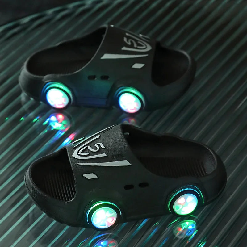 Kids LED Light Sandals – Anti-Skid Indoor & Home Slippers