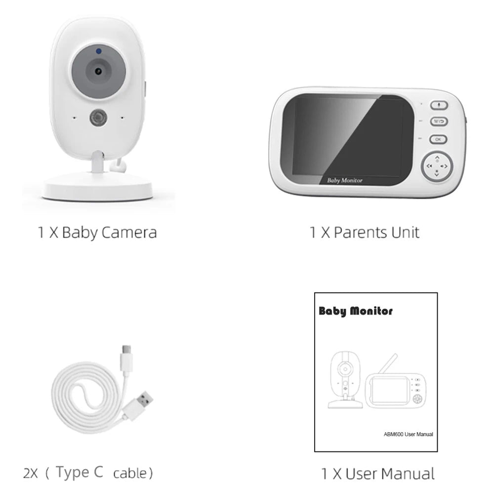 Baby Monitor Camera – 2.4G, Temperature & Talk