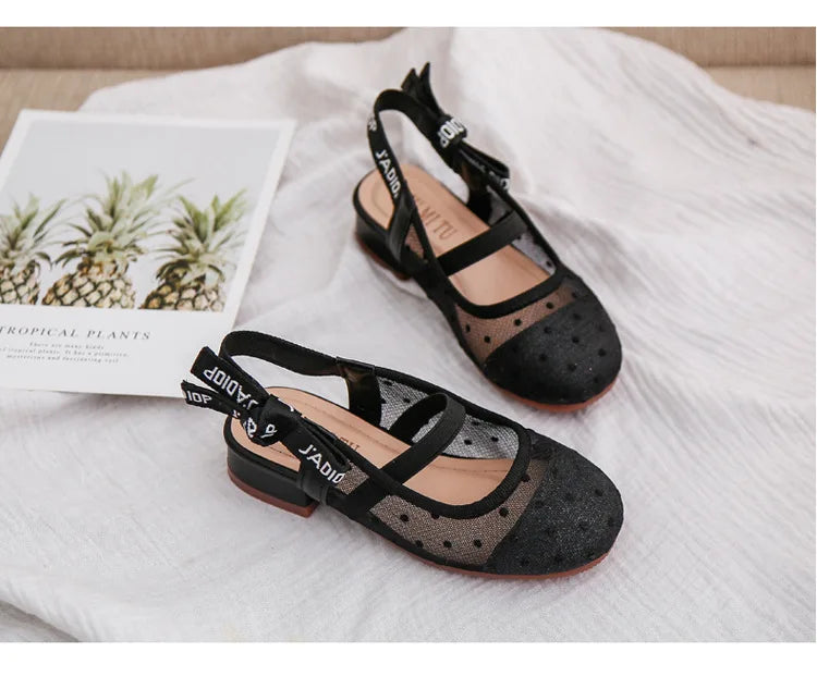 Girls’ Leather Dance Shoes