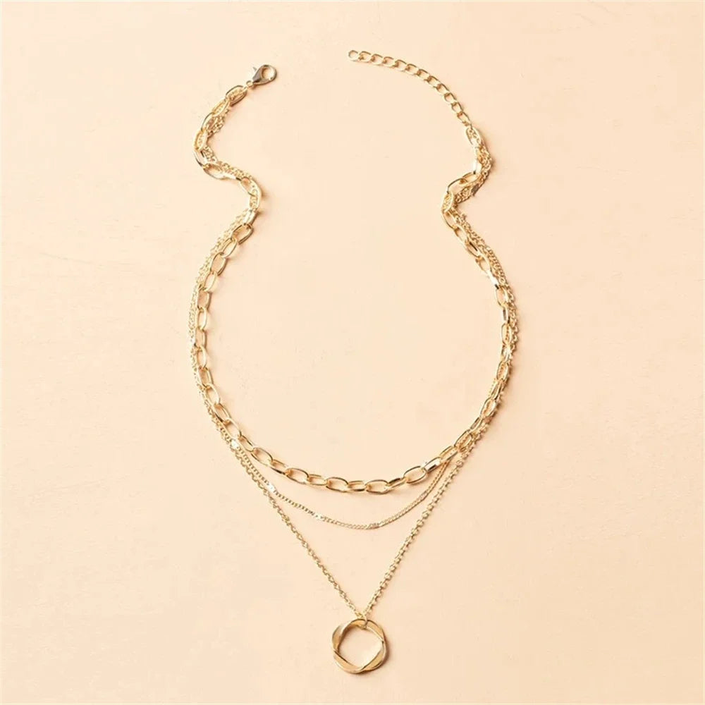 Gold Multi Layer Necklace