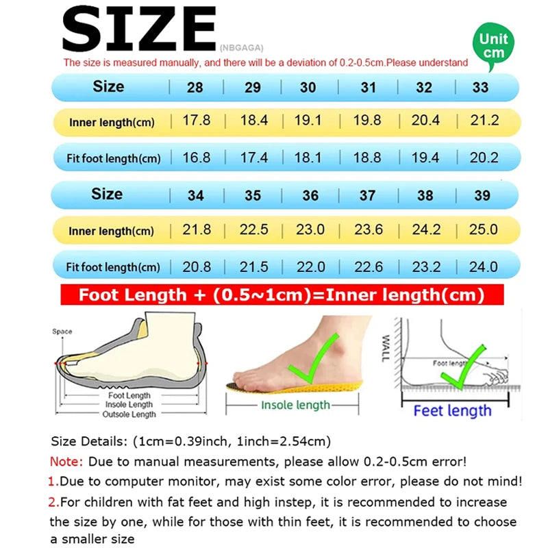 Kids Breathable Sneakers – Outdoor Casual & Sport Shoes (5–16 Years)