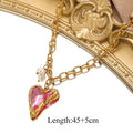 Jolivie Stainless Steel Retro Heart Pendants