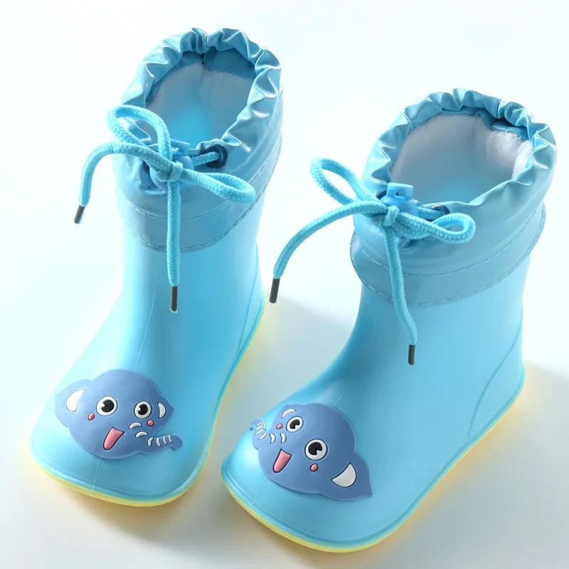 Kids’ Waterproof Rain Boots – Cartoon PVC Rubber Shoes