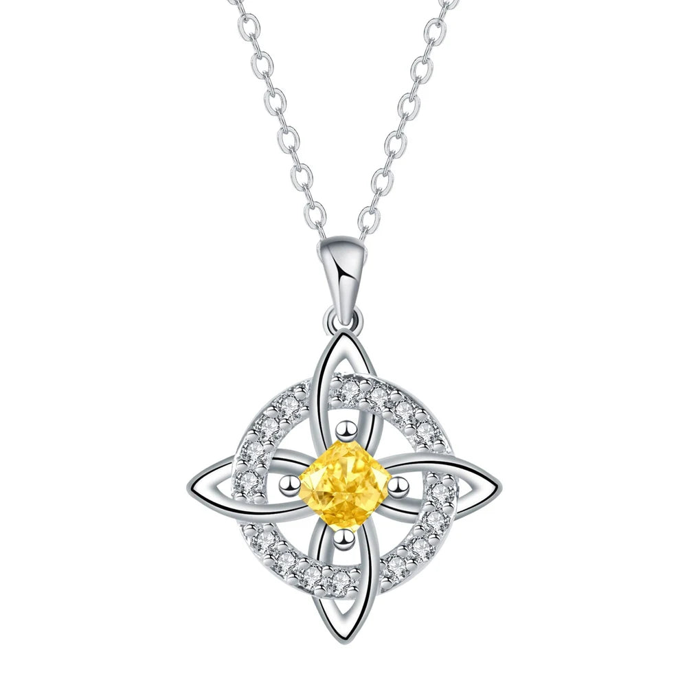 Dainty 5A Birthstone Pendant Necklace