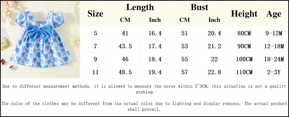 Baby Girl Summer Bow Dress