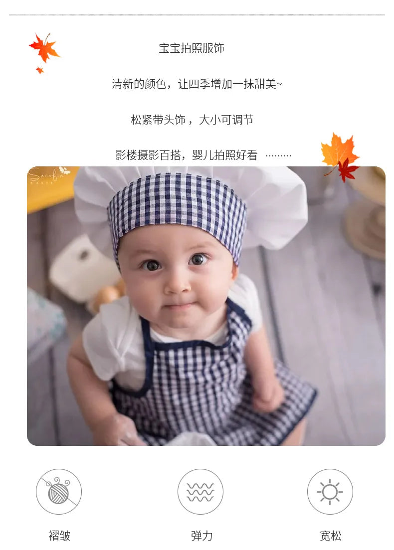 2pcs/set Chef Baby Cook Costume