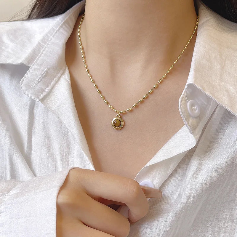Light Luxury Oval Tiger S Eye