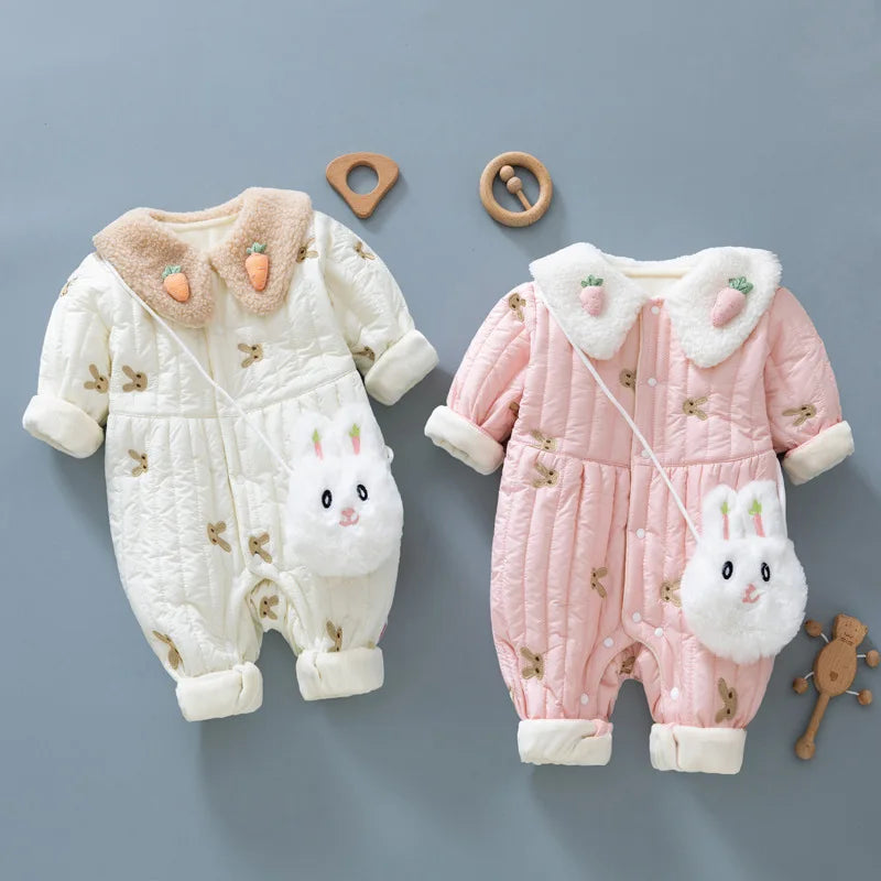 2PCS Winter Baby Clothes Newborn Romper 0-2Y