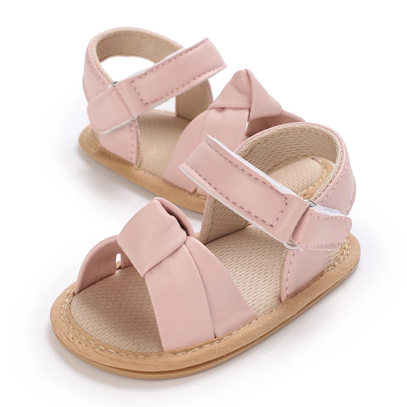 Baby Summer Sandals (0–18M) – Open-Toe Non-Slip Soft Shoes