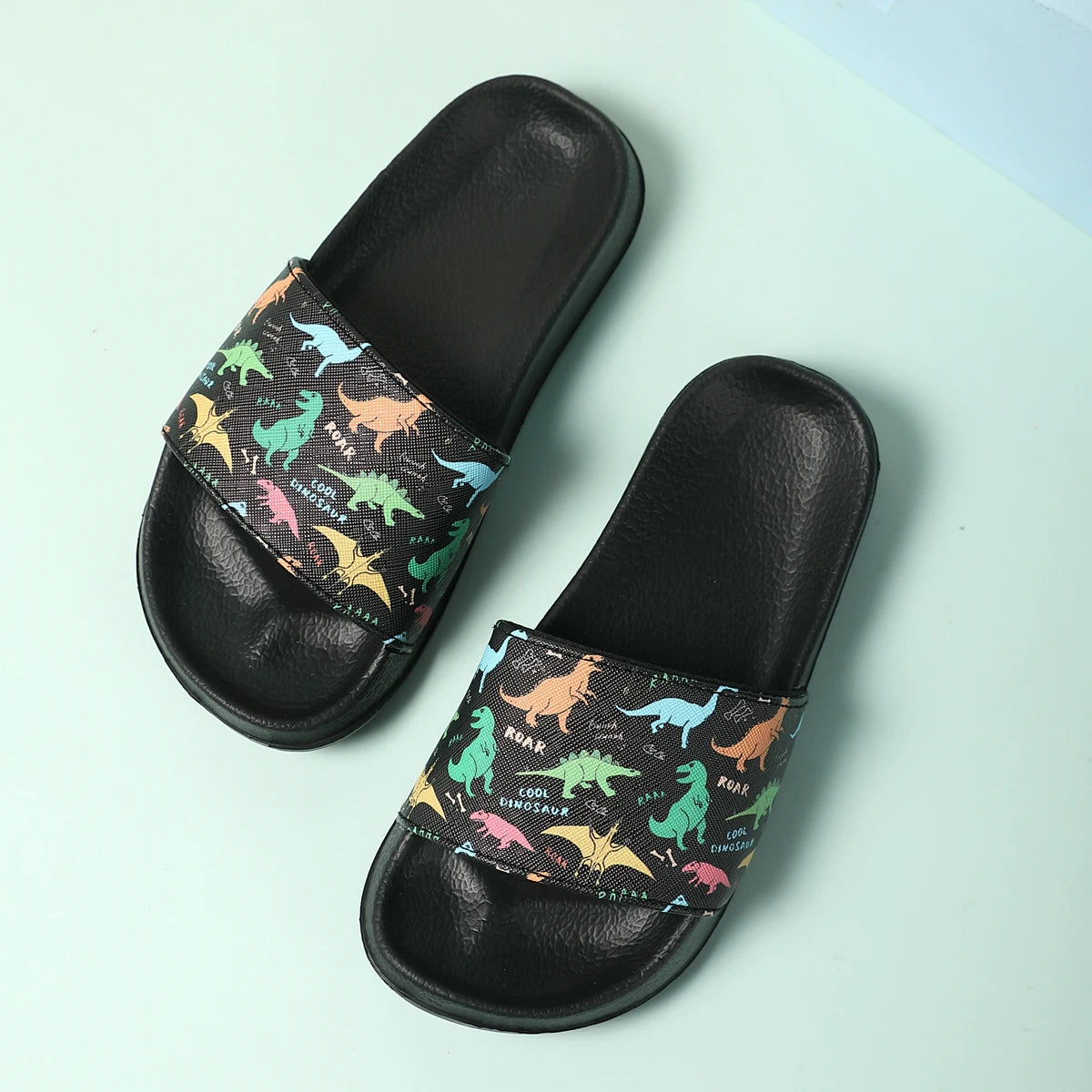Boys Dinosaur Home Slippers Summer Beach Shoes