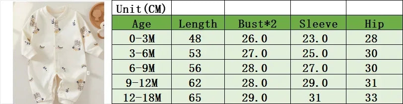 Autumn Baby Cotton Romper