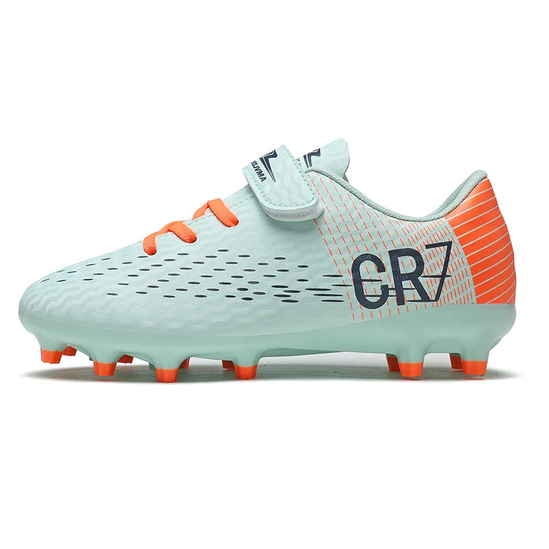 Kids’ Soccer Cleats – Hook & Loop Football Shoes
