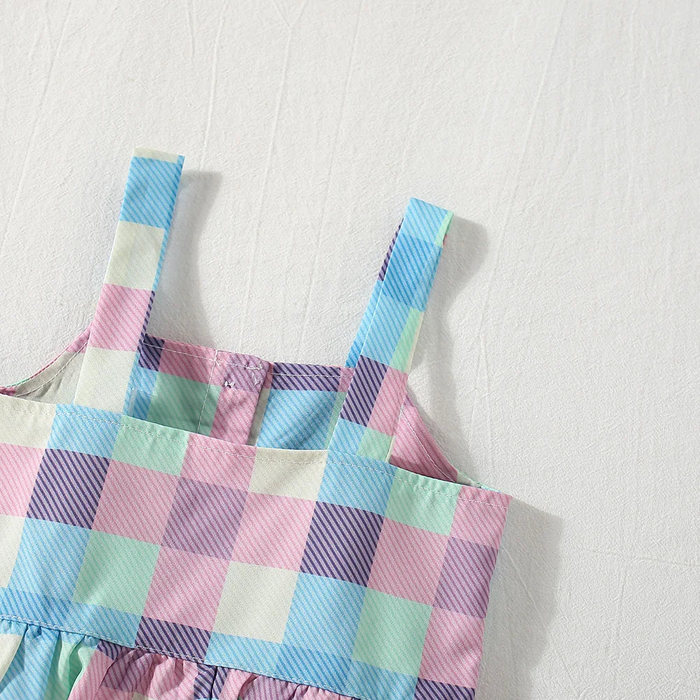 Baby Girl Summer Strap Shorts Set