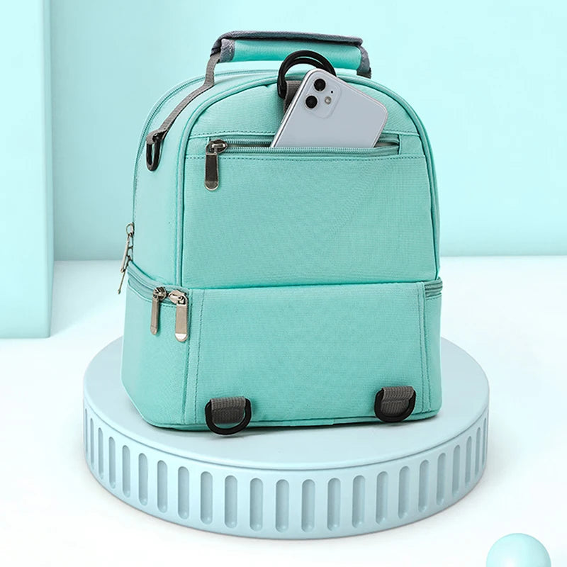 Fashion Mommy Bag – Insulated, Large Capacity, Portable for Travel & Picnic
