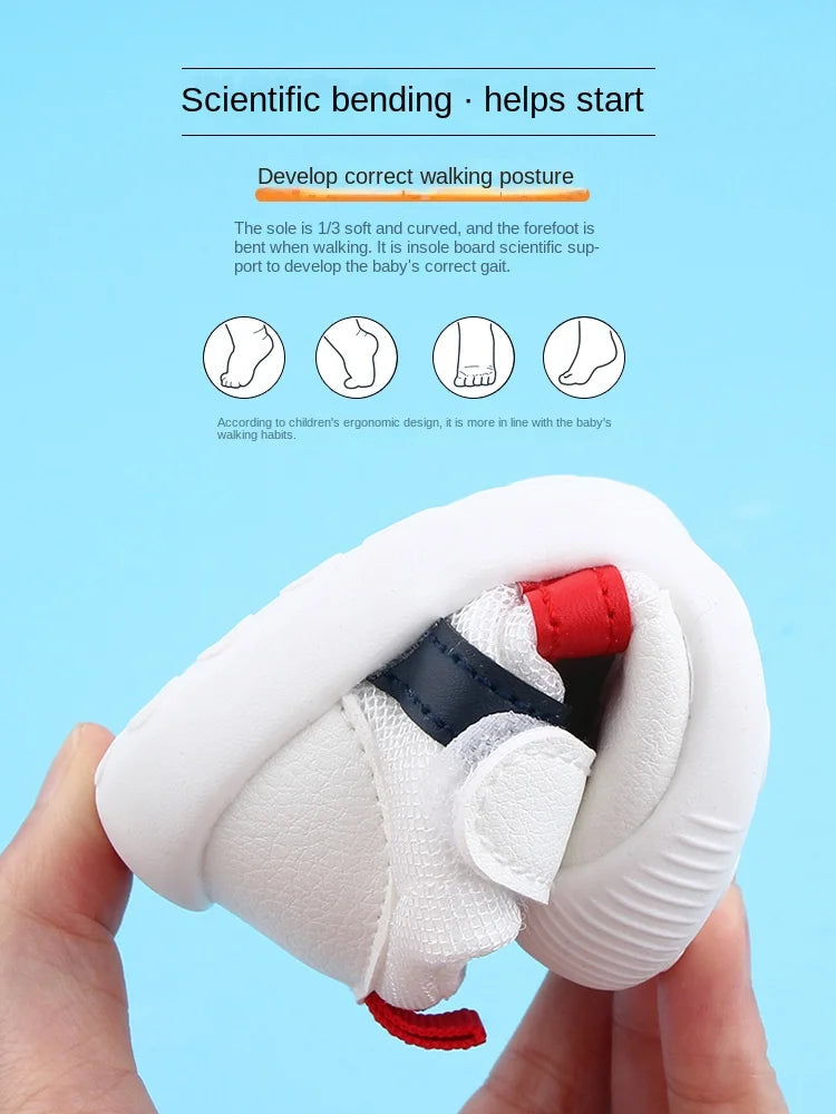 Baby Toddler Shoes (0–3 Years) – Soft Bottom Non-Slip Breathable Sneakers