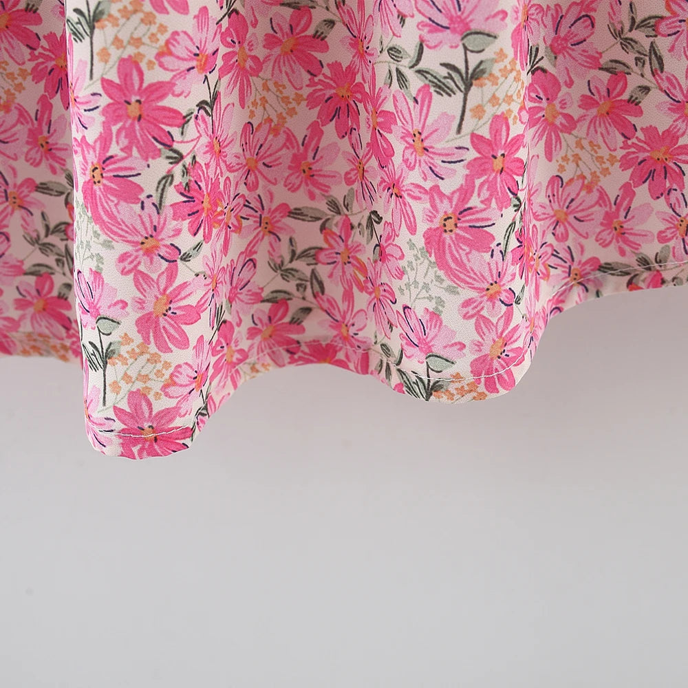 Baby Girl Summer Outfit, Bow Strap Dress & Hat