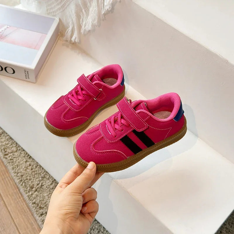 Kids PU Leather Sneakers
