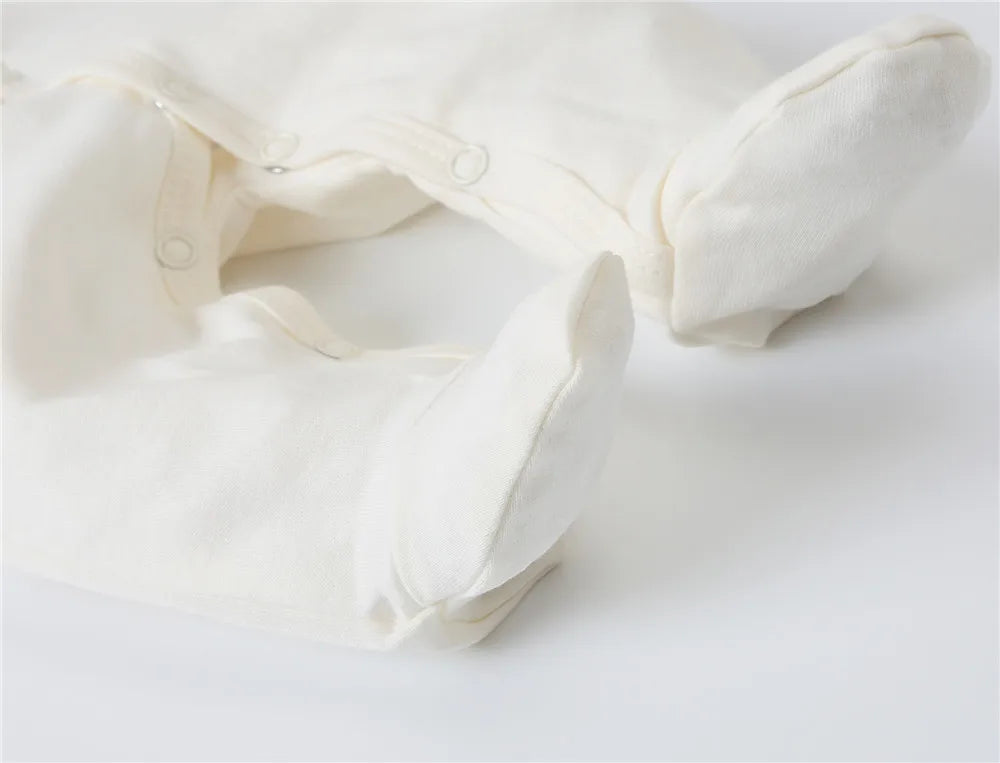 3PCS Baby Boy Romper Set, 100% Cotton, Long Sleeve 0–12M