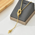 Vintage Niche Design Stainless Steel Knotted