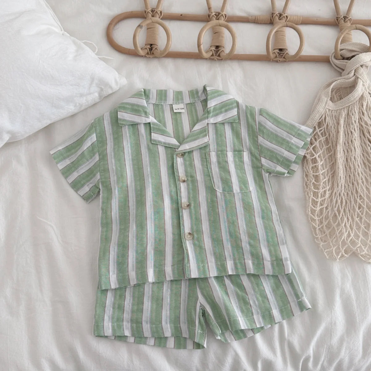 Striped Shirt & Shorts Girls  0-3Y - 2Pcs
