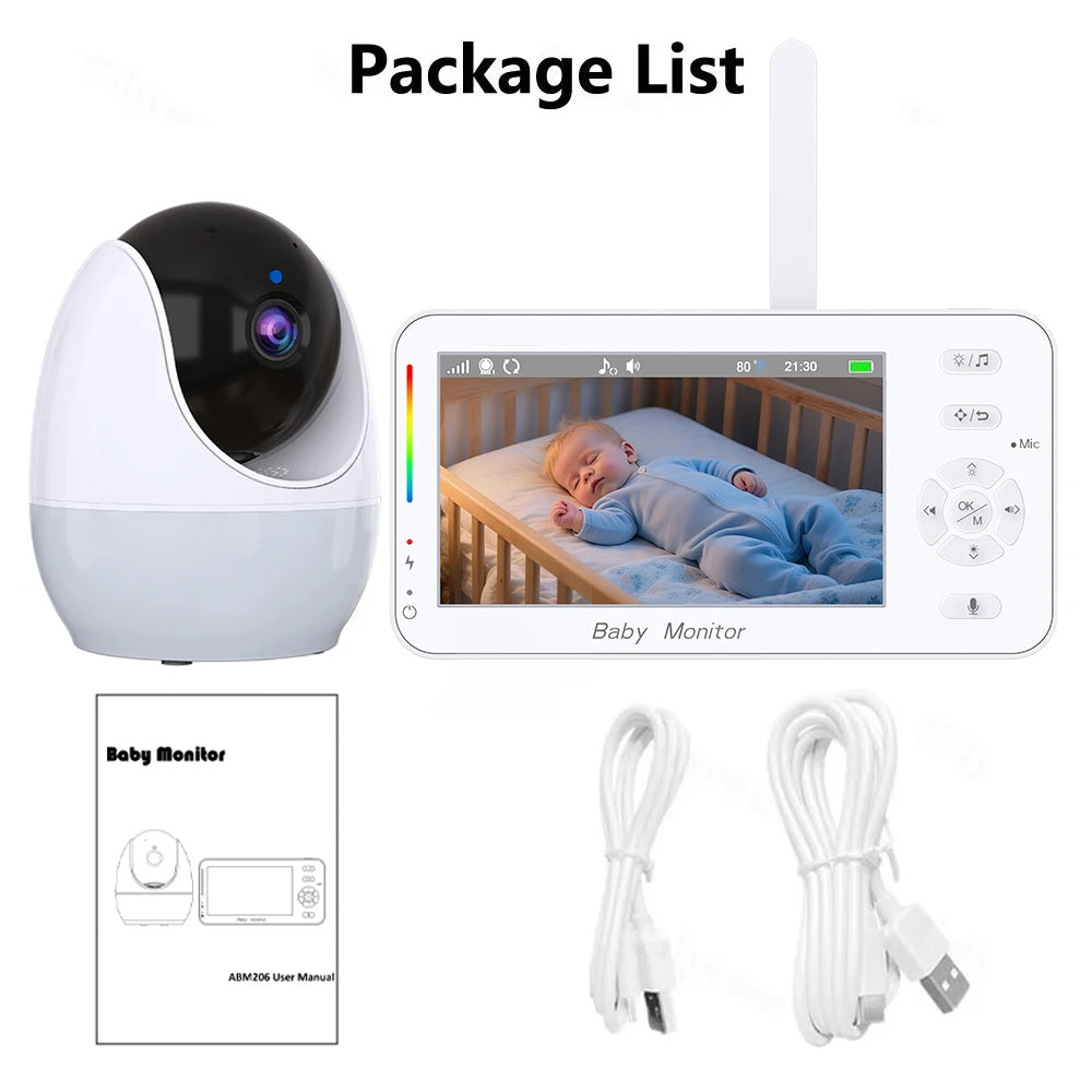 1080P HD Baby Monitor – WiFi, 4.3" Display & Night Vision