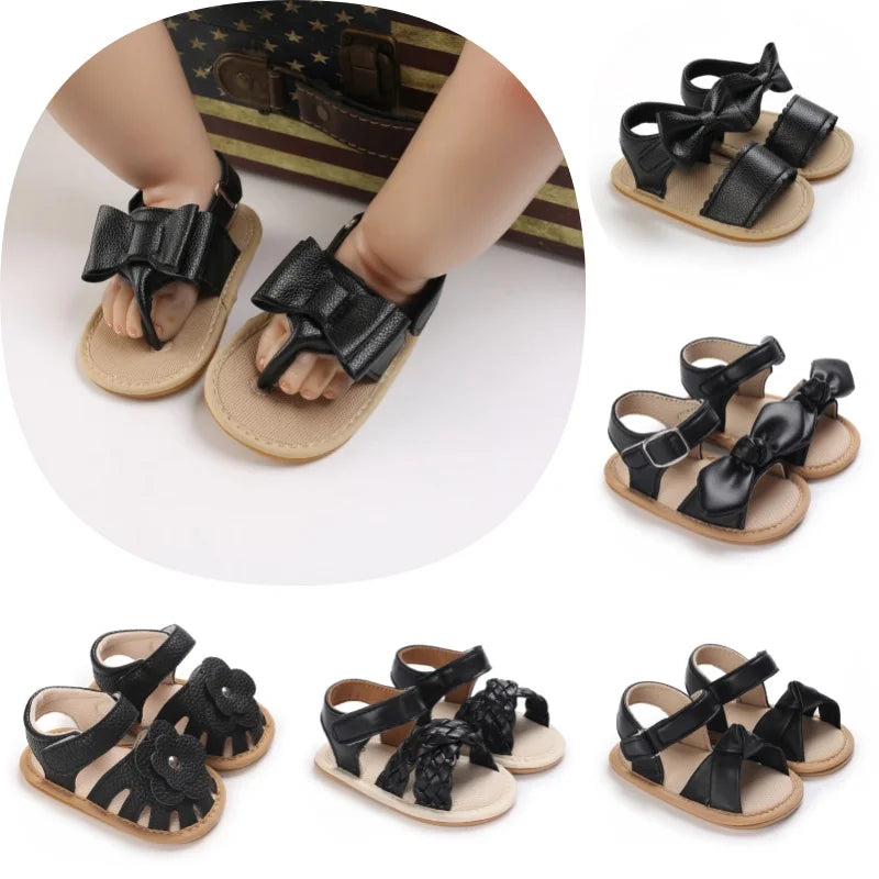 Baby Summer Sandals (0–18M) – Soft Rubber Non-Slip First Walkers