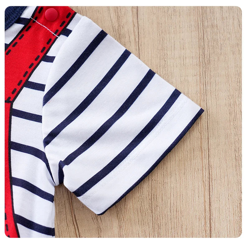 Newborn Clothes Cute Cartoon 3d Shark Print Strap