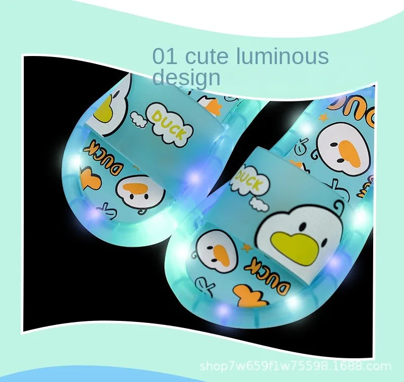Kids’ Luminous Slippers – Sparkling Light-Up Shoes