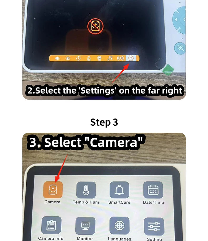 Tuya Baby Camera – 5" HD, Mobile App Control