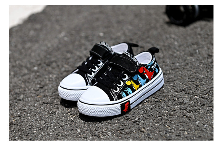 Kids Canvas Shoes – Breathable Low-Top Casual Sneakers