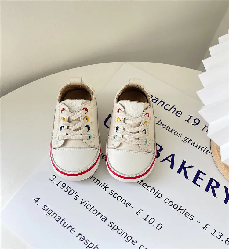Baby Spring/Autumn Leather Sneakers  – Soft Sole Toddler Shoes