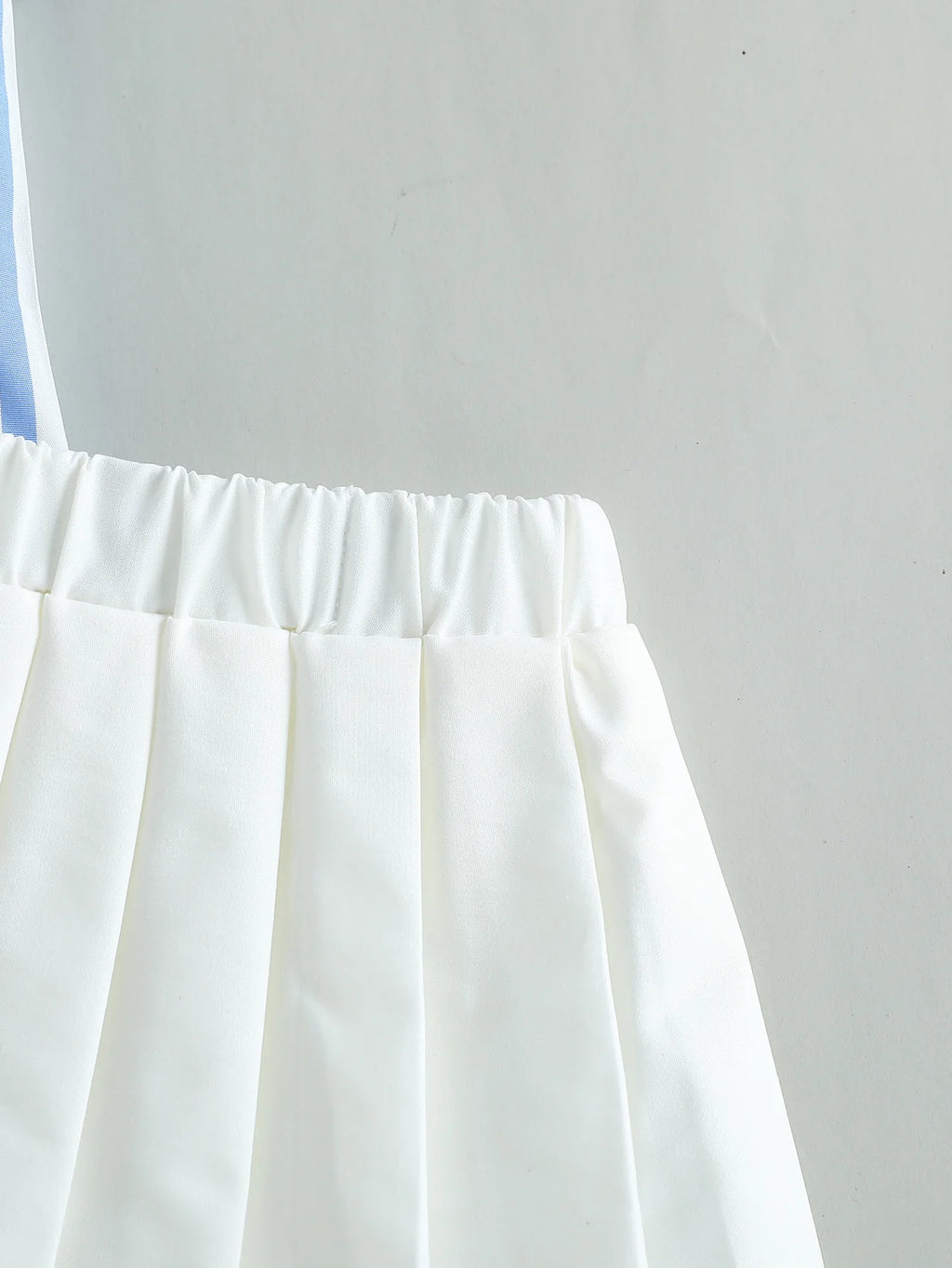Shawl & Solid Pleated Skirt Casual 3Piece Set