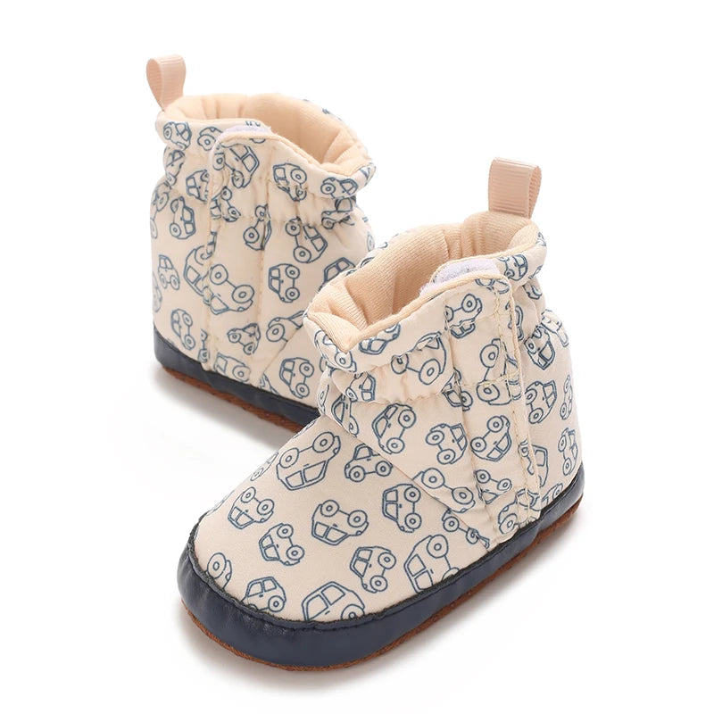 0-18M Apricot New Soft Winter Boots