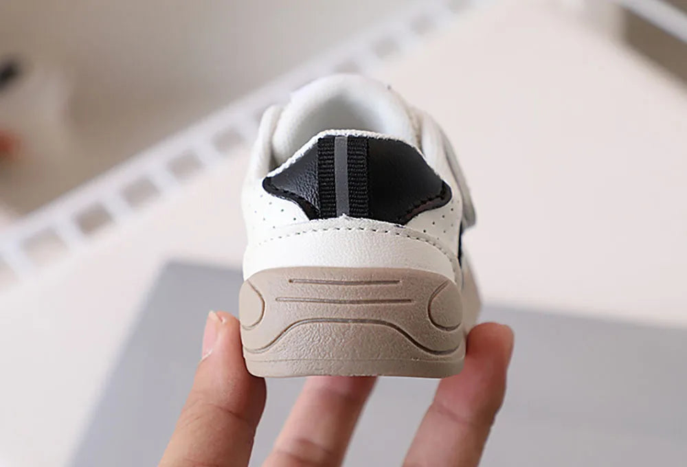 Kids PU Leather Sneakers – Soft-Soled First-Step Toddler Shoes